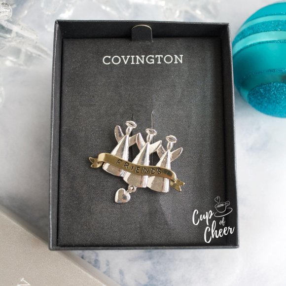 πHP! β¨2/$40 πCovington Angel Friends Holiday Pin - Picture 2 of 2